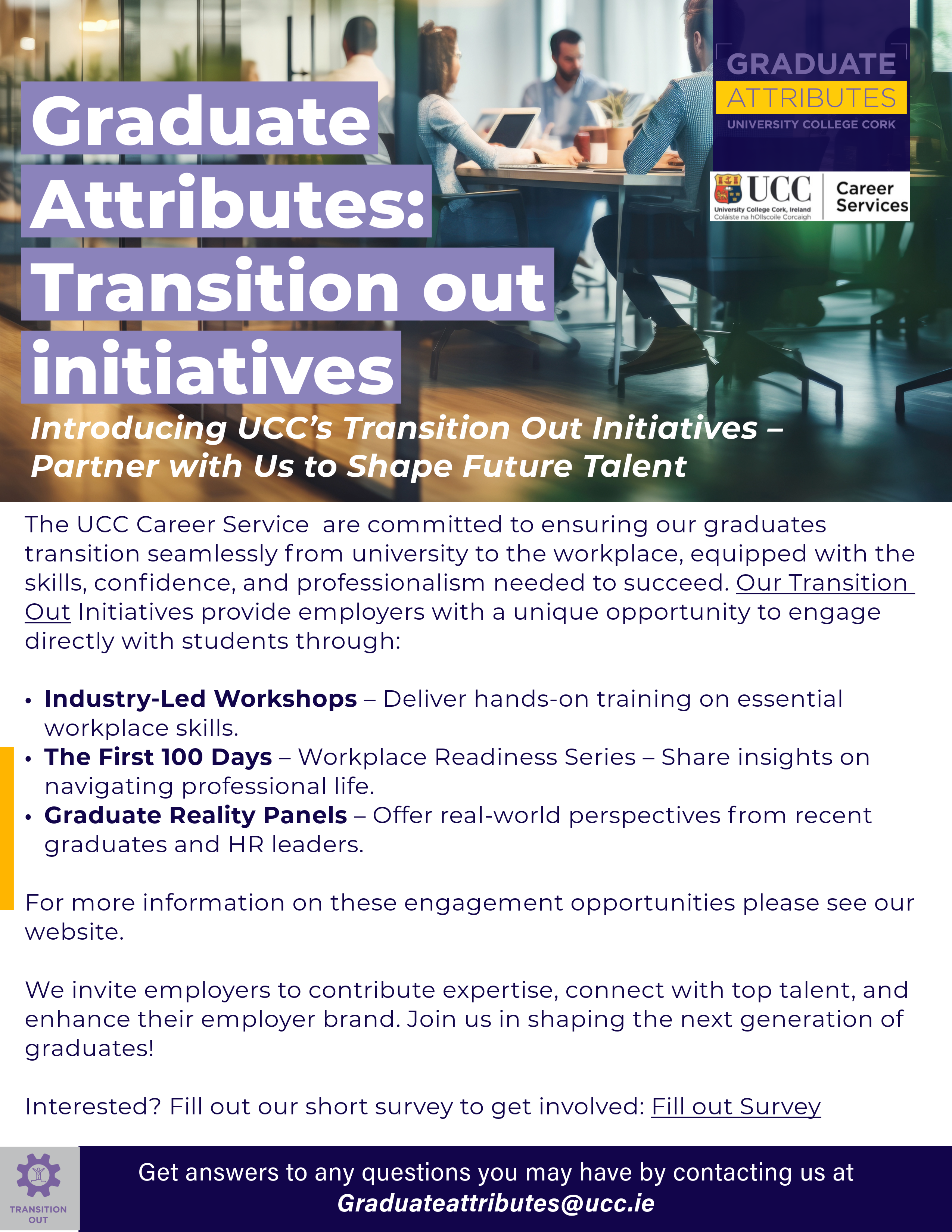 Graduate Attributes Transition out initiatives Graduate Attributes Transition out initiatives