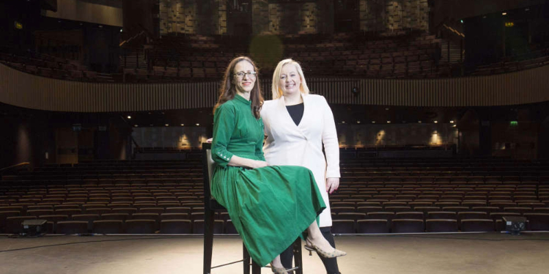 Professor Jools Gilson, Professor of Creative Practice, University College Cork, and Eibhlín Gleeson, Chief Executive, Cork Opera House.