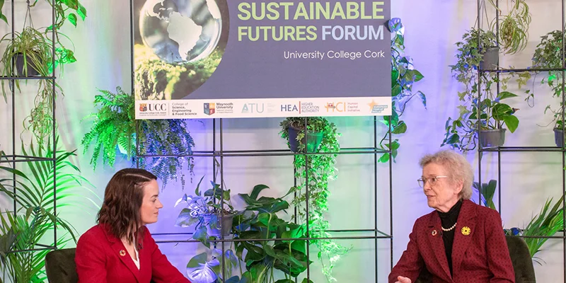 Mary Robinson gives keynote address at UCC's Sustainable Futures Forum