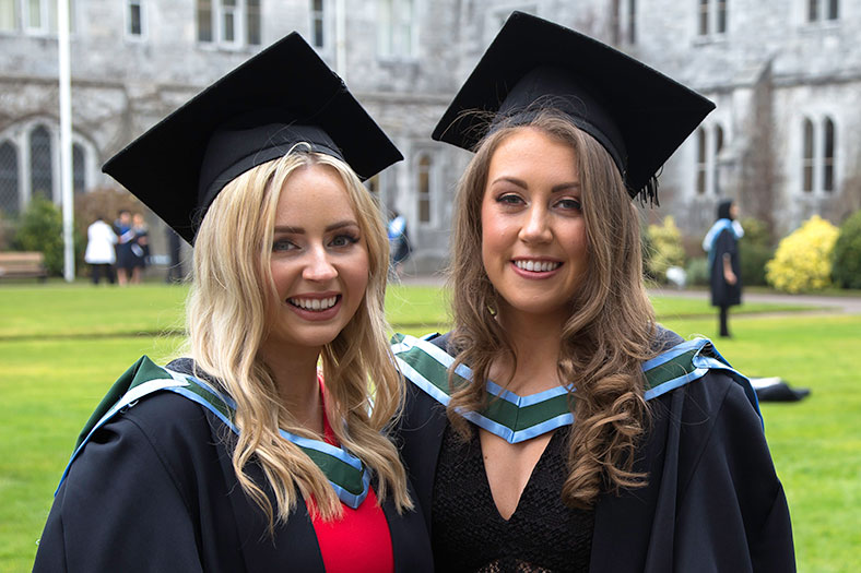 MSc in Biotechnology graduates: Neasa Murphy and Cathy Griffin.