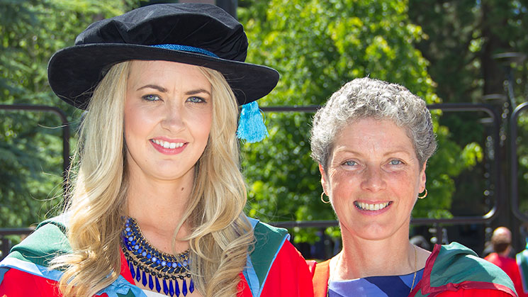 Dr Finola Fogarty and Professor Rosemary O'Connor, PhD Conferrings, School of Biochemistry and Cell Biology