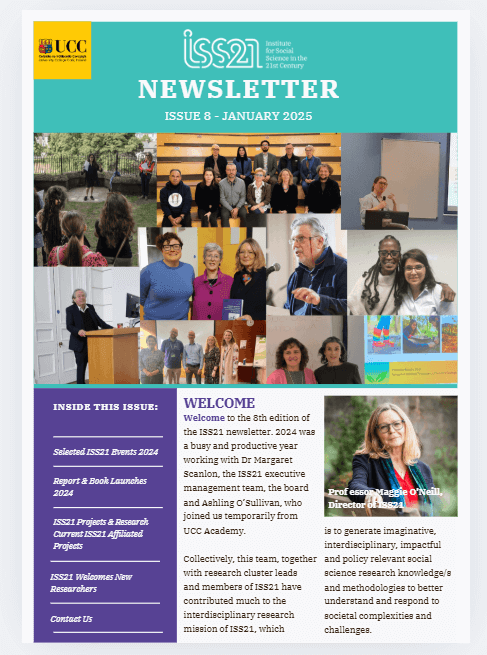 Front cover of the ISS21 Newsletter Front cover of the ISS21 Newsletter