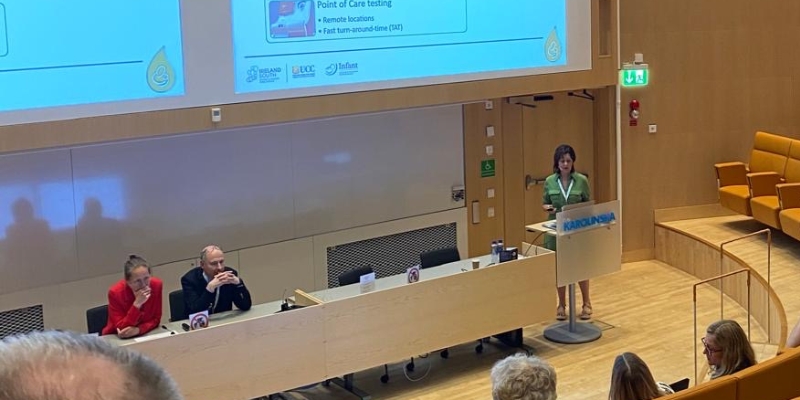 Caroline Joyce presents at the 12th European Organisation for the Treatment of Trophoblastic Disease meeting in Stockholm