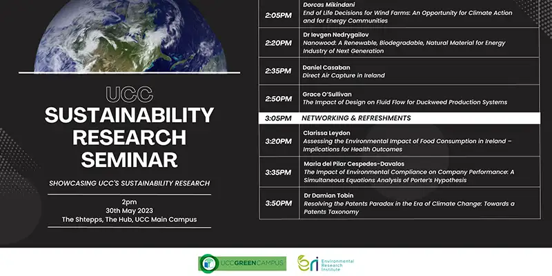 UCC Sustainability Research Seminar 
